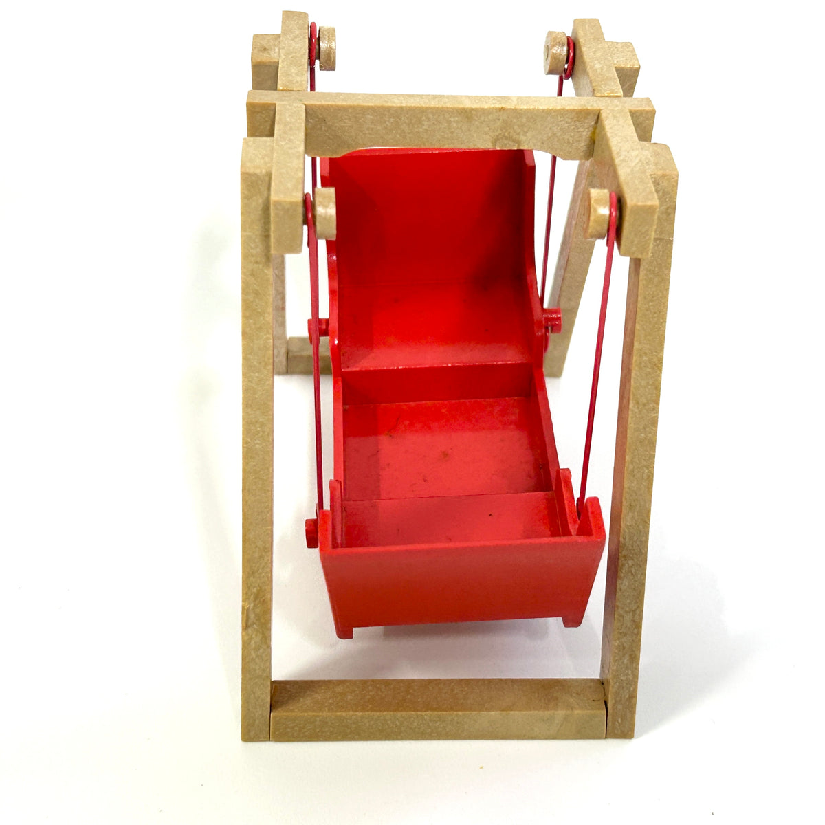 [used] Vintage Red Swing Two-Seater 1985 KO-02 Sylvanian Families Calico Critters