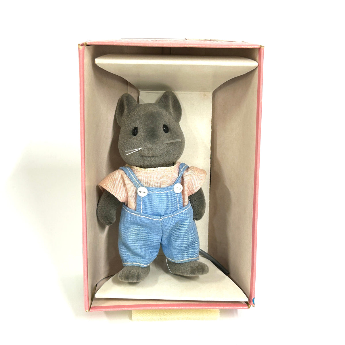 [used] Vintage Mouse Father Gray 1985 NE-01-800 Sylvanian Families Calico Critters