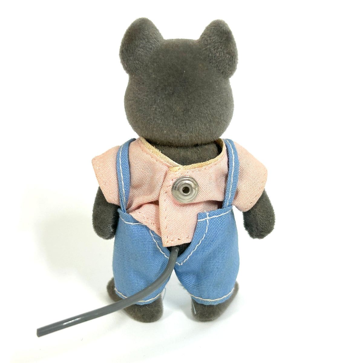 [used] Vintage Mouse Father Gray 1985 NE-01-800 Sylvanian Families Calico Critters
