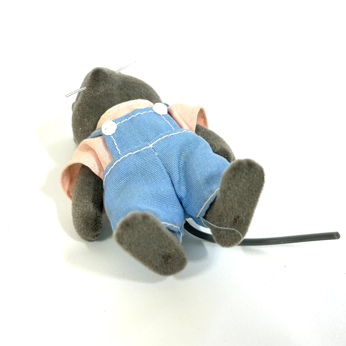 [used] Vintage Mouse Father Gray 1985 NE-01-800 Sylvanian Families Calico Critters