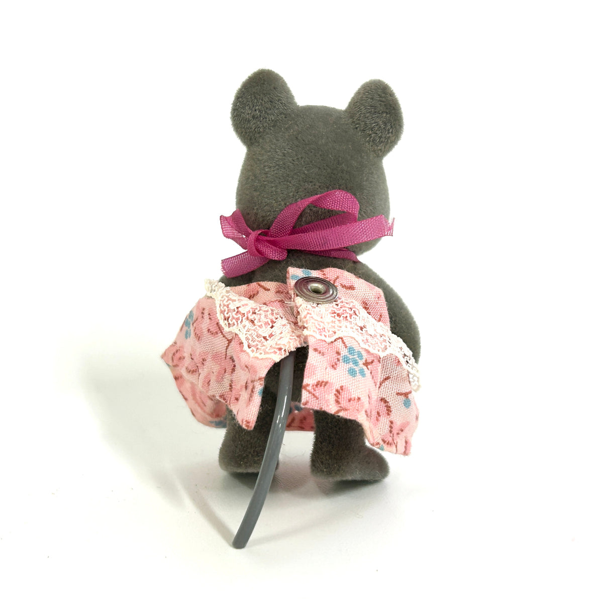 [used] Vintage Mouse Boy Gray 1985 NE-03-550 Sylvanian Families Calico Critters