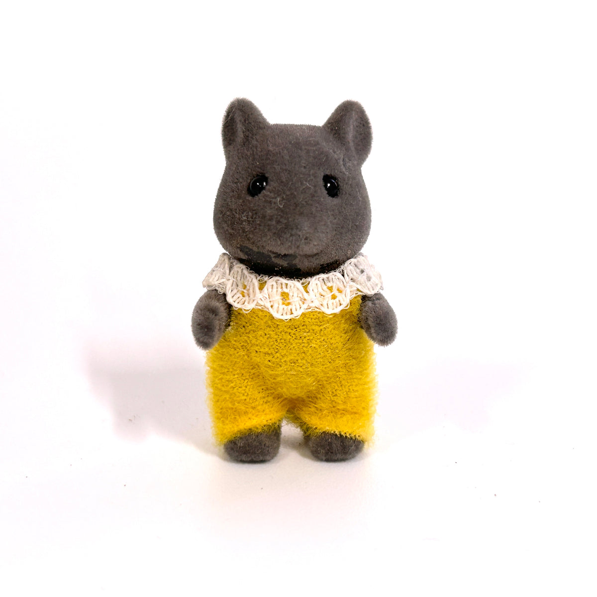 [used] Vintage Mouse Baby Gray 1985 NE-05-380 Sylvanian Families Calico Critters