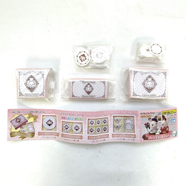 [Used] CAPSULES TOY GIFT TABLEWARE COLLECTION No.1, 2, 4 Set Epoch Sylvanian Families