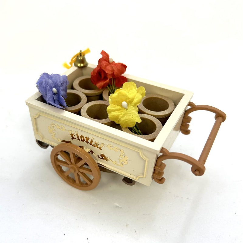 [Used] FLOWER CART SET STREET WAGON Epoch Japan Sylvanian Families