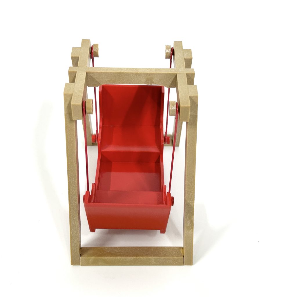 [used] Vintage Red Swing Two-Seater 1985 KO-02 Sylvanian Families Calico Critters