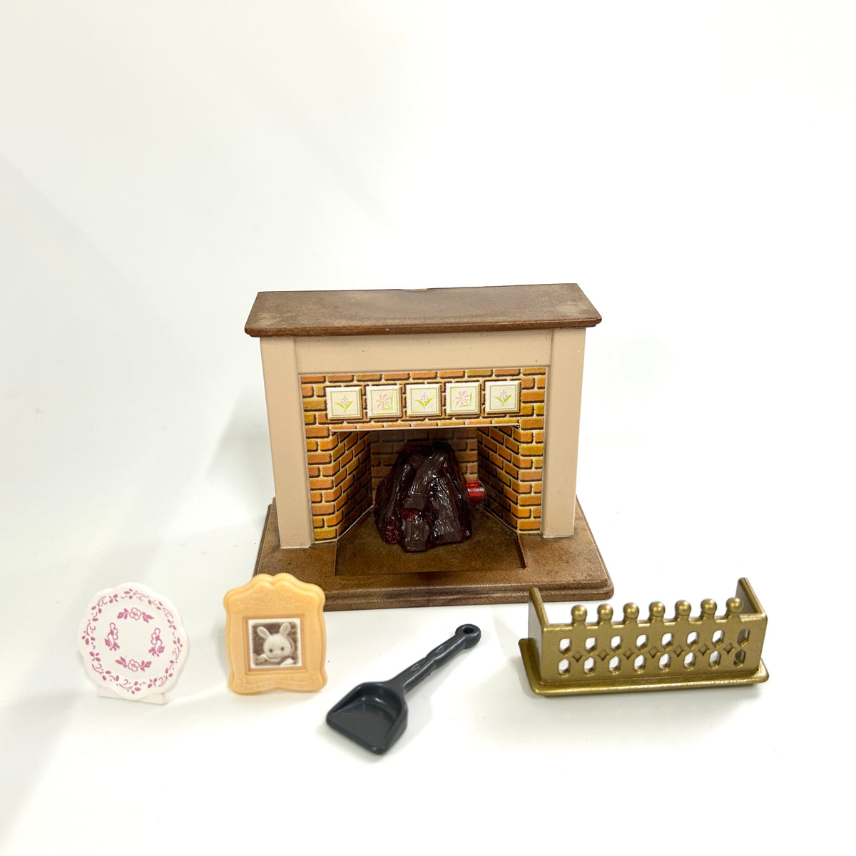 [used] Fireplace Set ka-505 Sylvanian Families Calico Critters