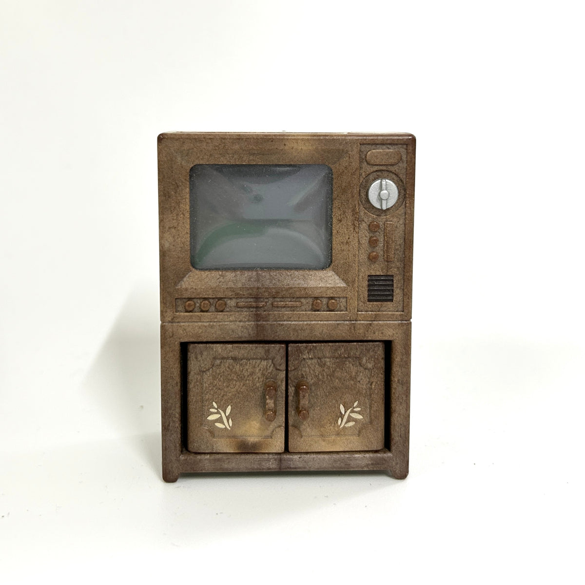 [used] Vintage Television Tv Stand Set 1999 KA-506 Sylvanian Families Calico Critters