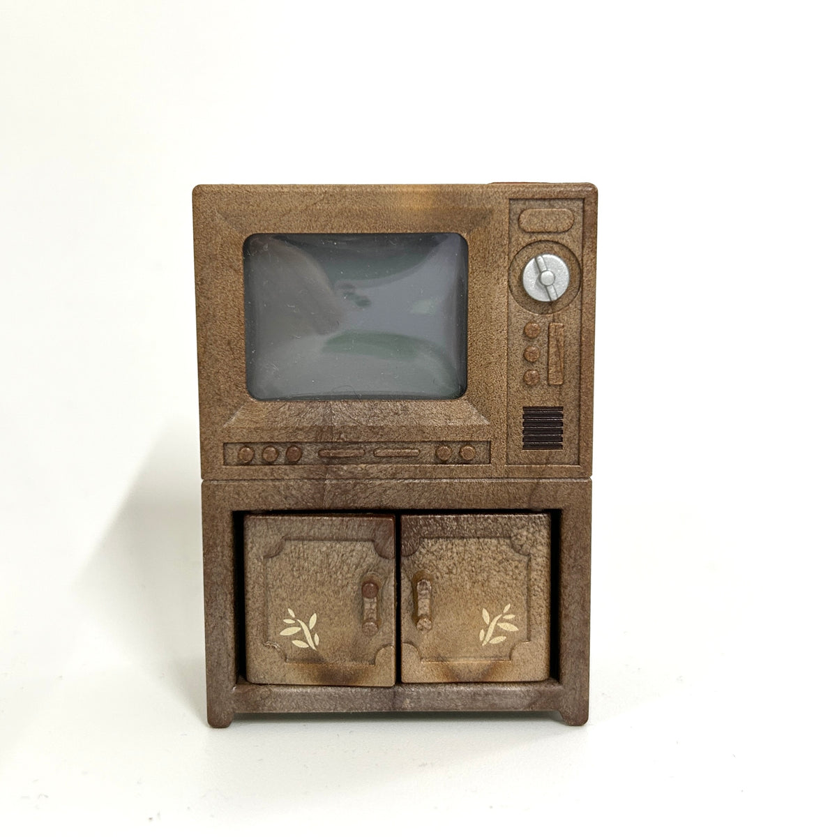[used] Vintage Television Tv Stand Set 1999 KA-506 Sylvanian Families Calico Critters