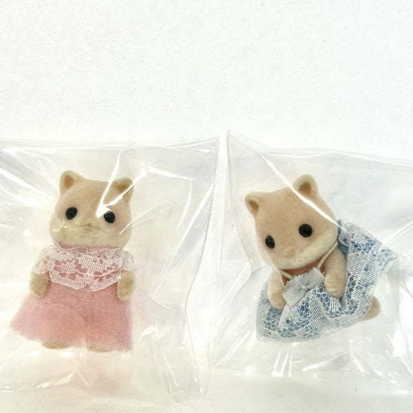 [Used] TWIN PINK FOX BABIES Epoch Japan Sylvanian Families