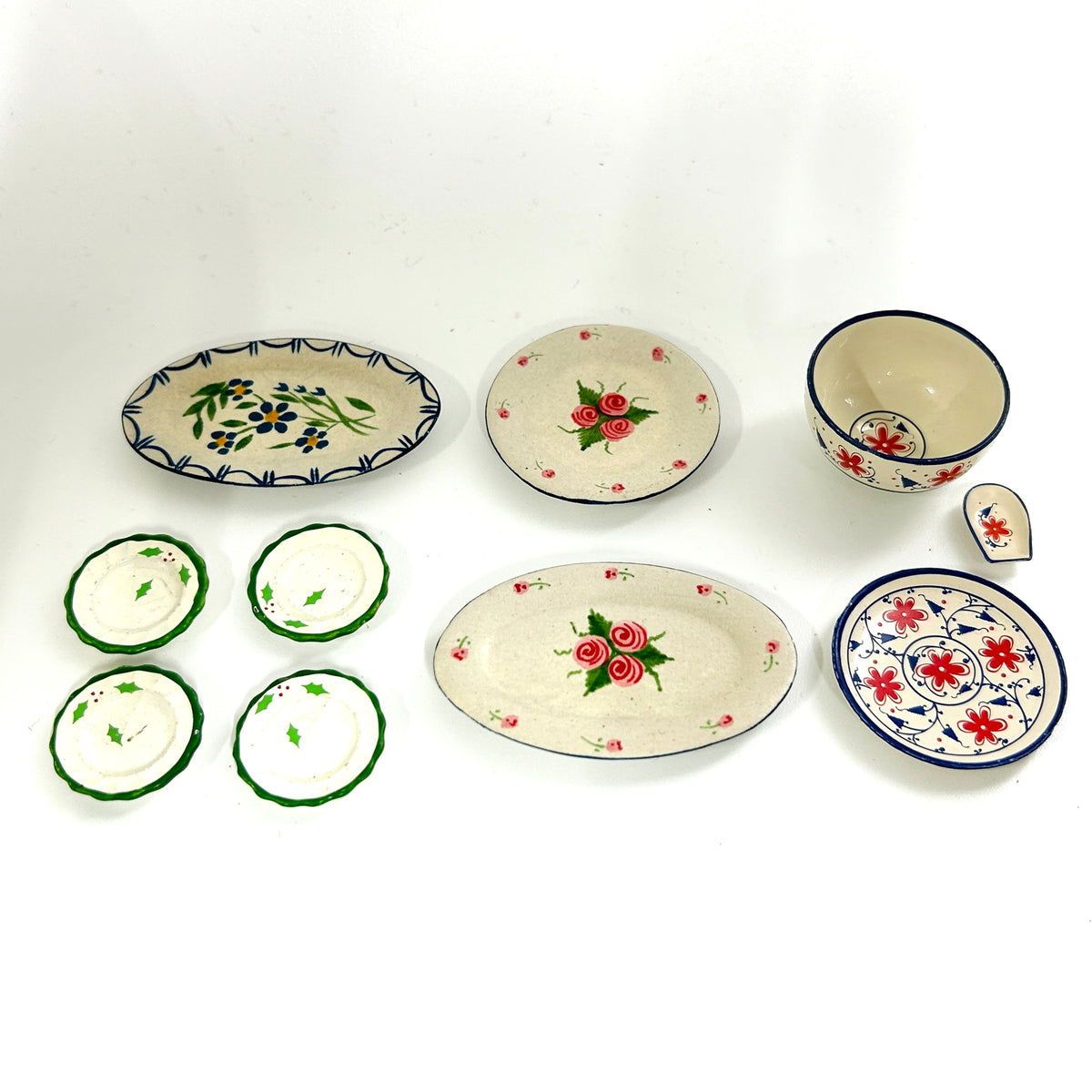 [used] Miniature Floral Tableware Set Unknown