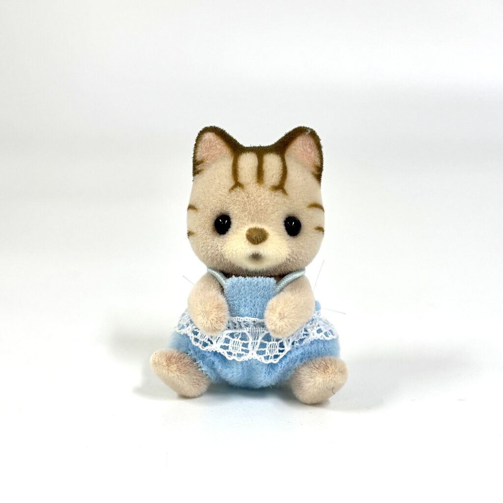 [used] Striped Cat Baby Sylvanian Families Calico Critters