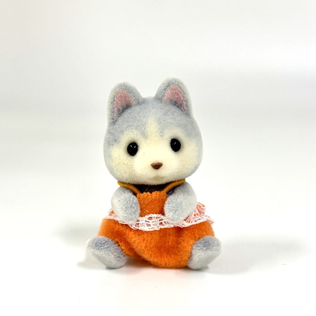 [used] Husky Dog Baby Sylvanian Families Calico Critters