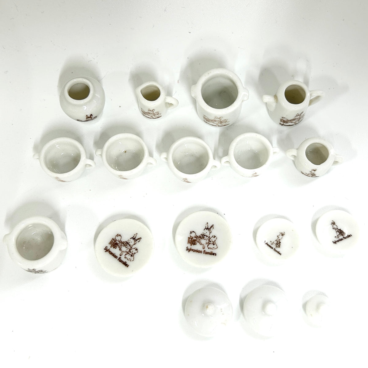 [used] Ceramic Tablewear Set Sylvanian Families Calico Critters