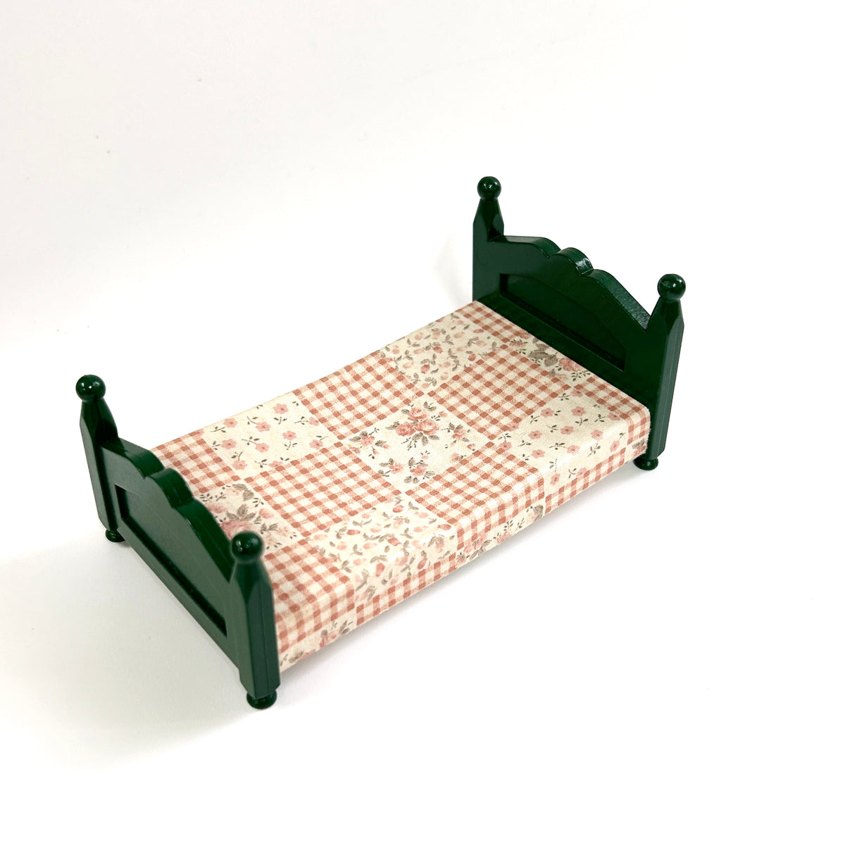 [used] Vintage Green Bed Sylvanian Families Calico Critters