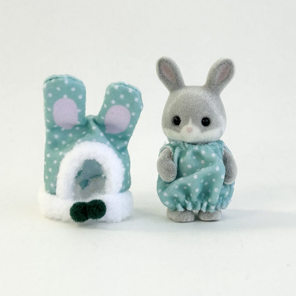 Baby Colorful Rabbit Costume Green Cottontail Rabbit 2025 Sylvanian Families Calico Critters