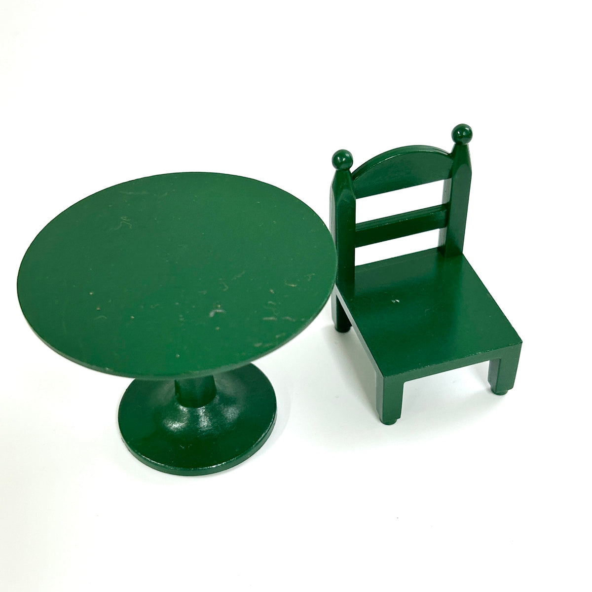 [used] Green Round Table Set KA-02 Sylvanian Families Calico Critters