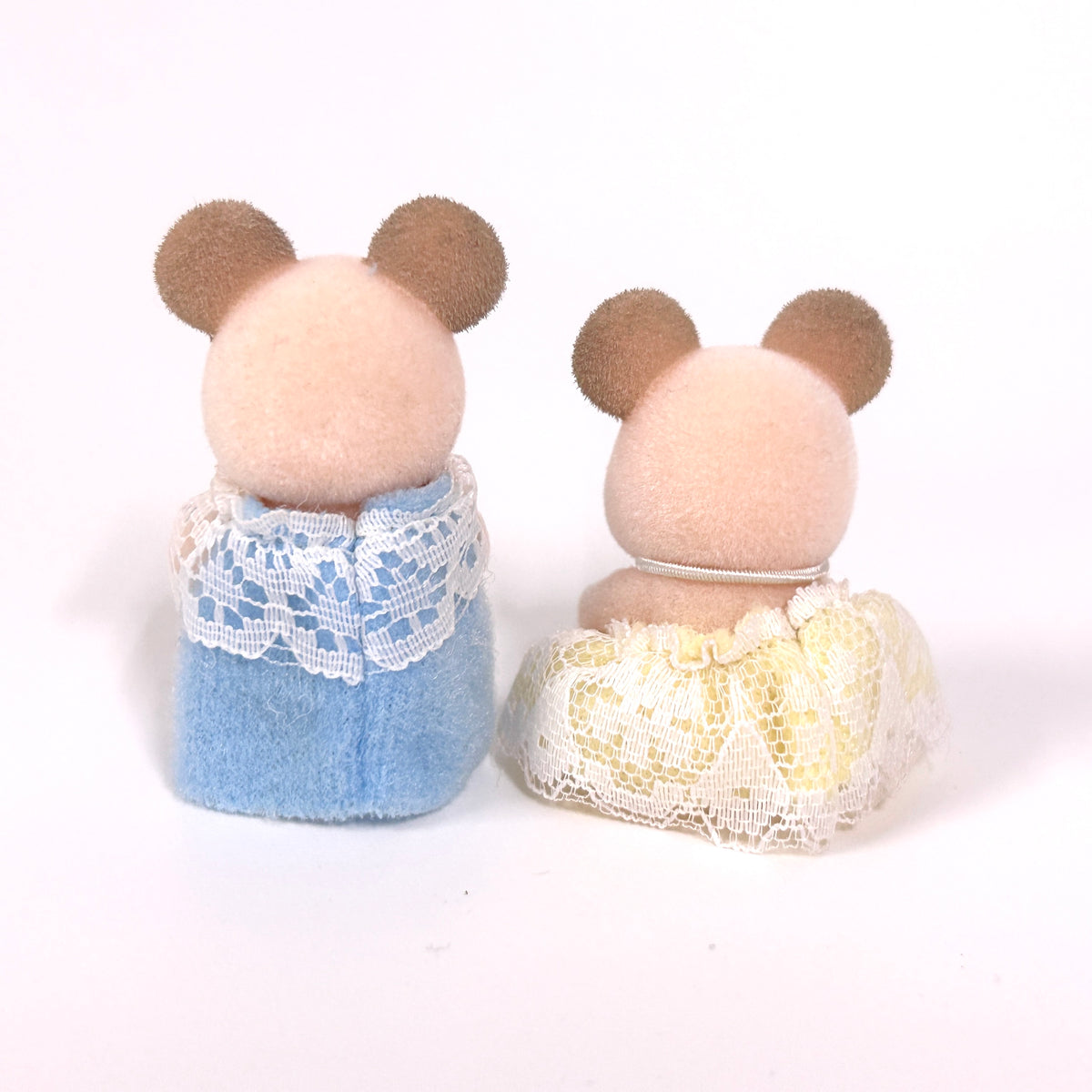 [used] Pink Mouse Baby Twins Fan Club 2001 Sylvanian Families Calico Critters