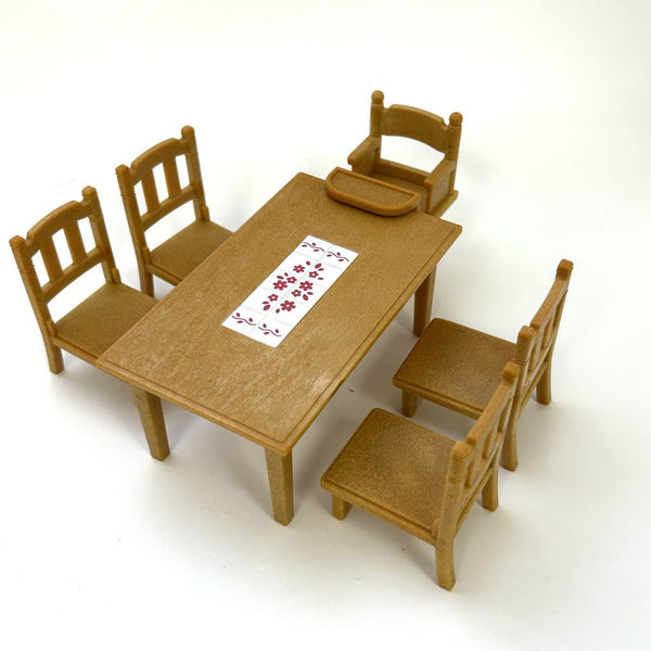 [Used] DINING TABLE SET Epoch KA-412 Japan Sylvanian Families