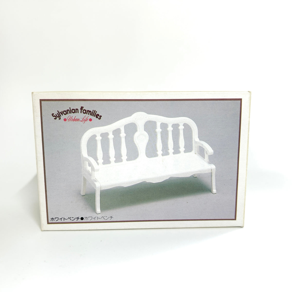[used] Urban Life White Bench Sylvanian Families Calico Critters
