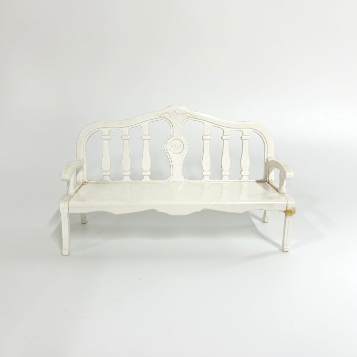 [used] Urban Life White Bench Sylvanian Families Calico Critters