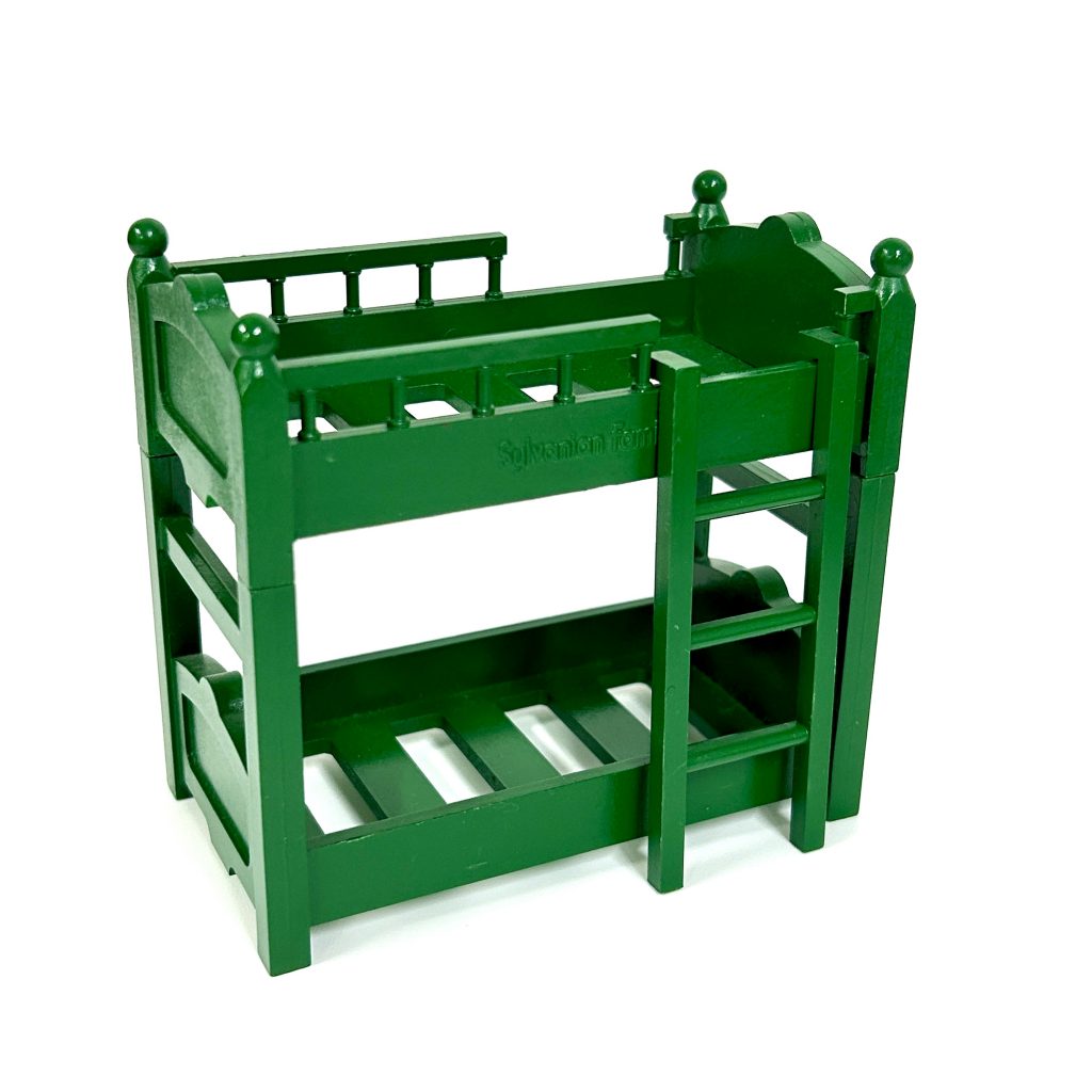 [used] Vintage Green Bunk Bed Sylvanian Families Calico Critters