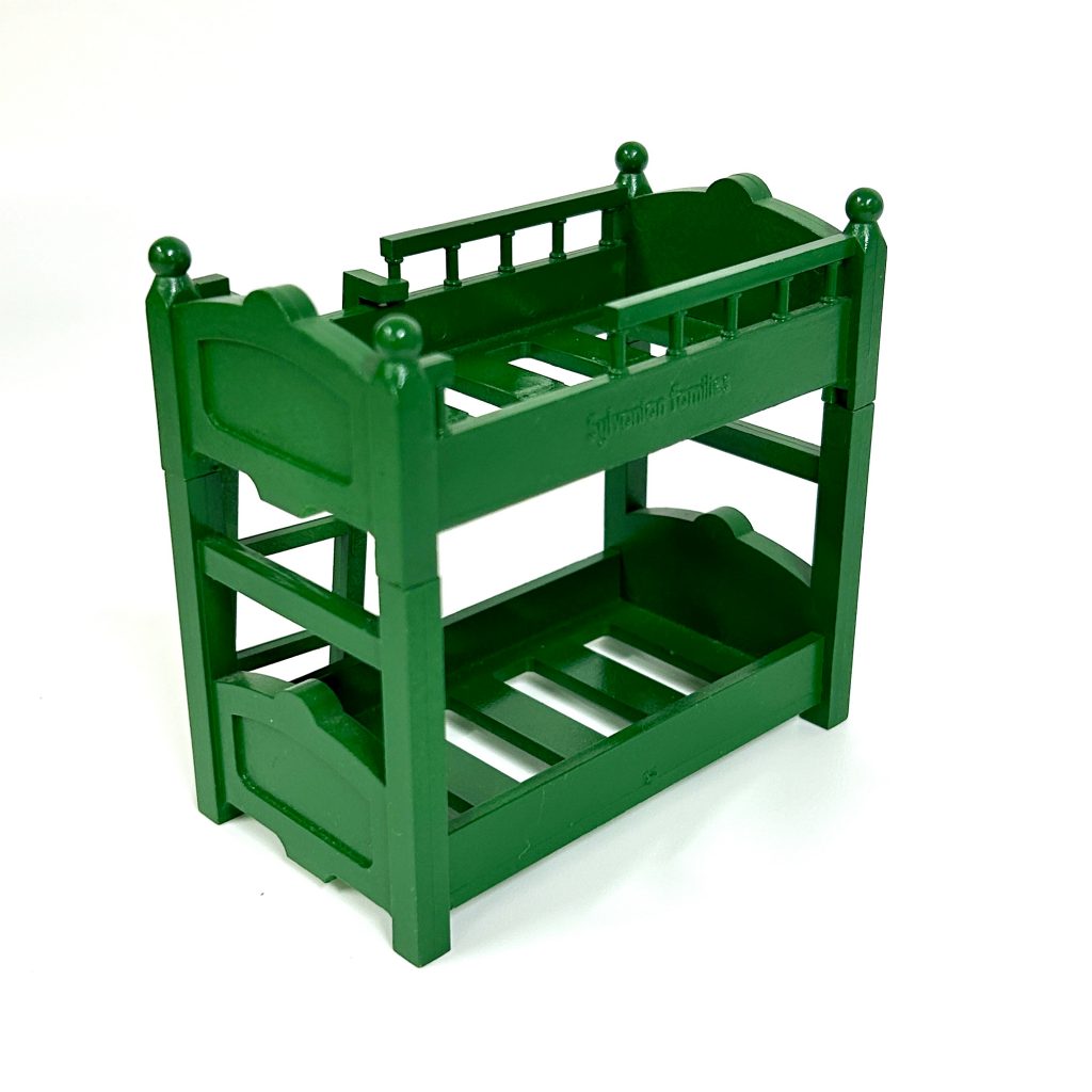 [used] Vintage Green Bunk Bed Sylvanian Families Calico Critters