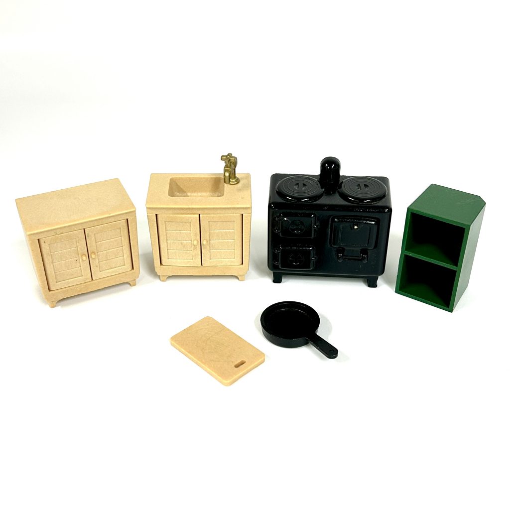 [used] Vintage Kitchen Set 1985 KA-10 Sylvanian Families Calico Critters