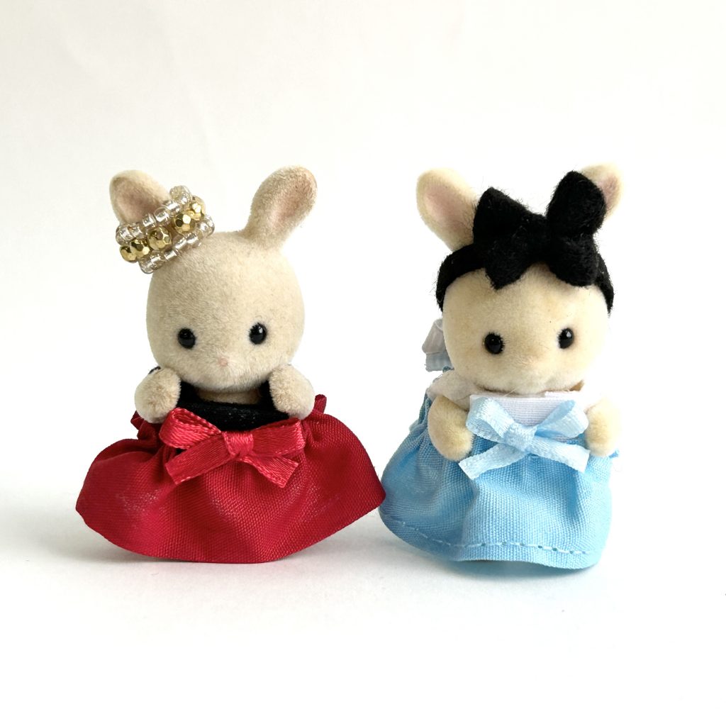 Red and Blue Dress Set for Baby Size Handmade