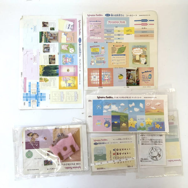 [Used] STICKERS AND PAPER SHEETS SET G Japan Sylvanian Families