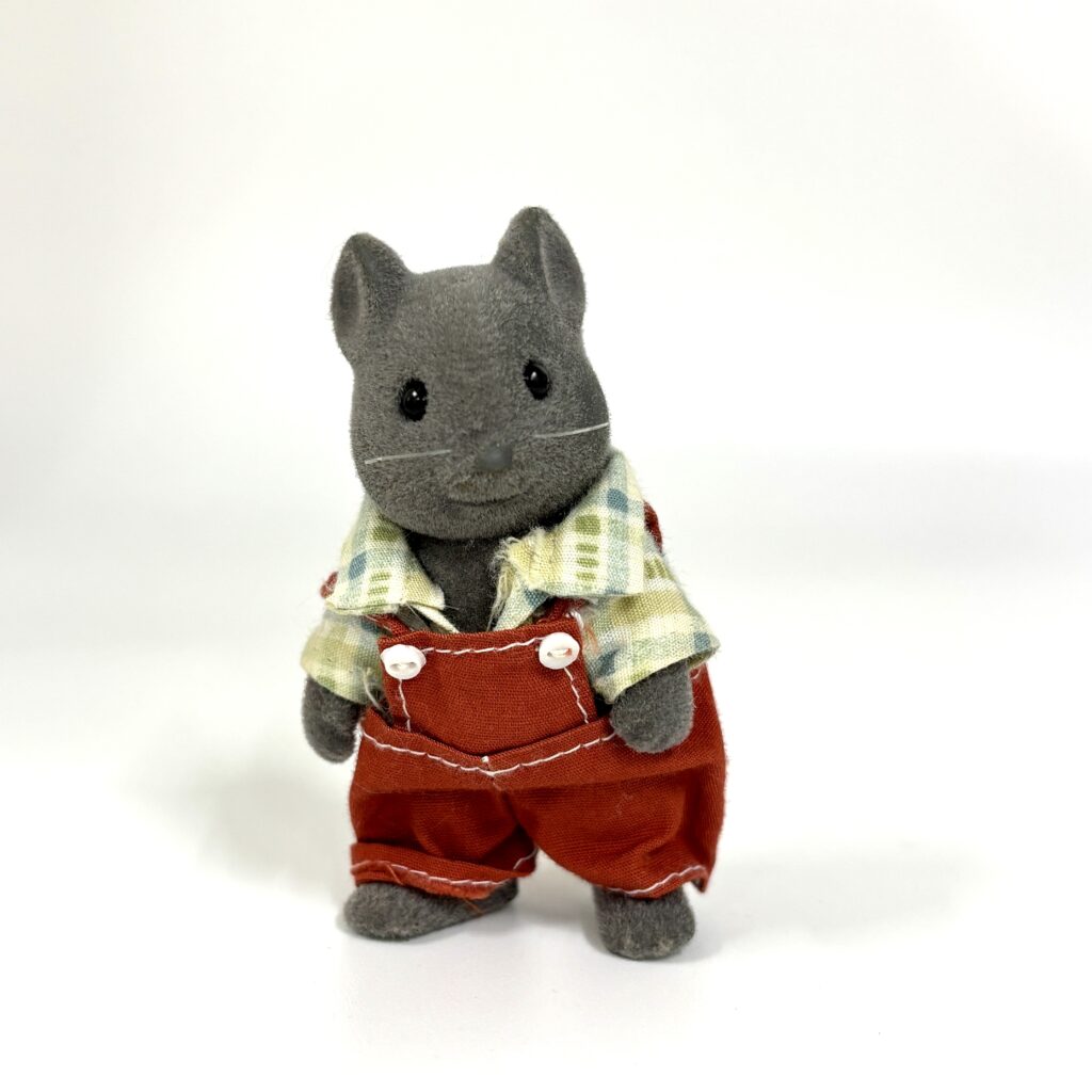 [used] VIntage Mouse Boy Sylvanian Families Calico Critters