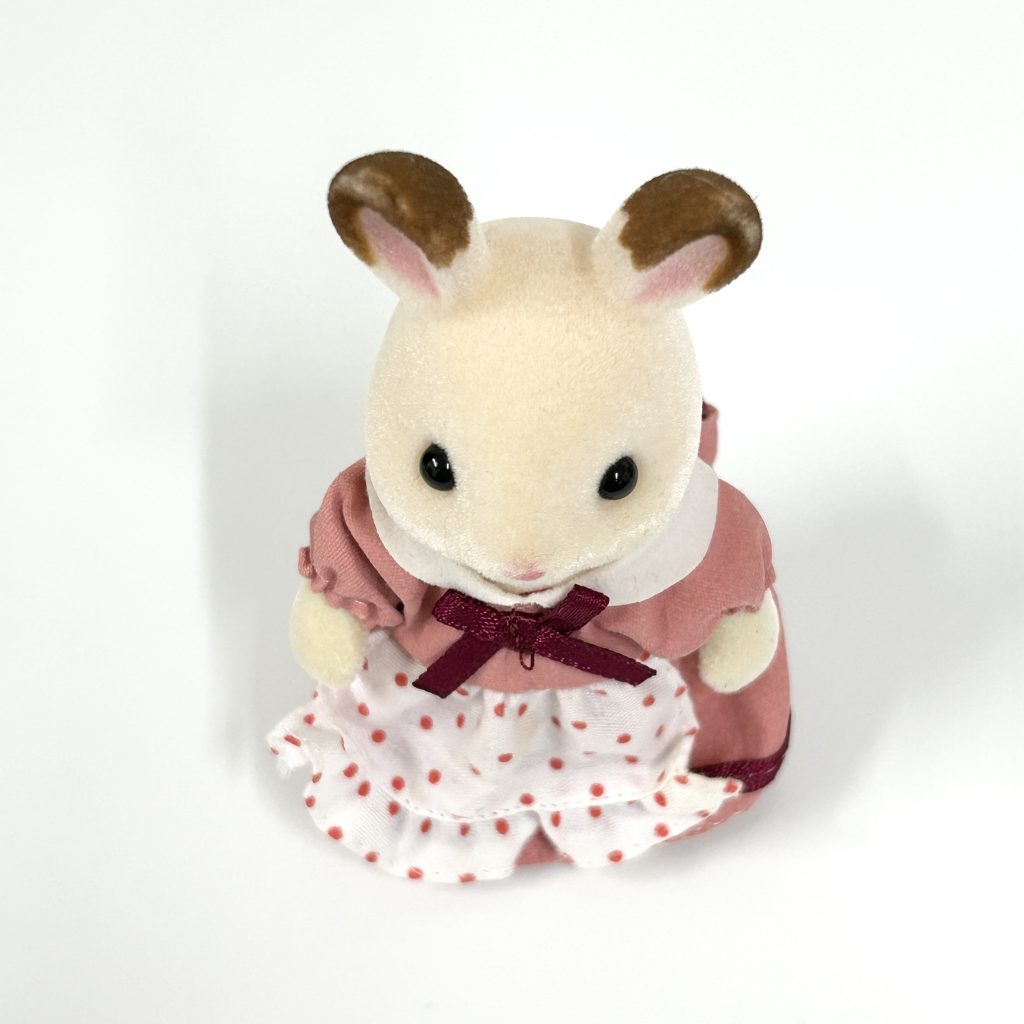 [used] Chocolate Rabbit Mother And Fridge Set DF-08 Sylvanian Families Calico Critters