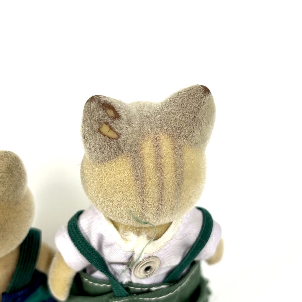 [used] Ivory Cat Family Sylvanian Families Calico Critters