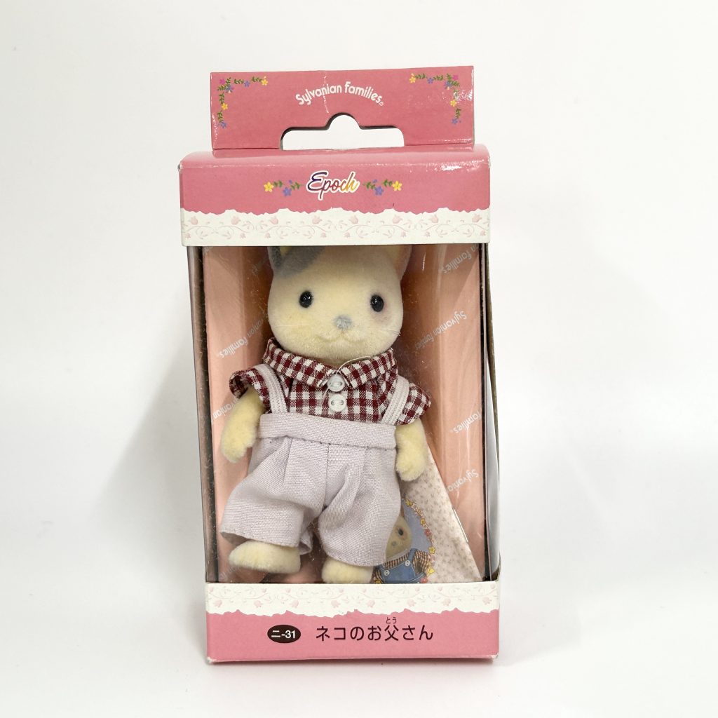 [used] Vintage Whiskers Spotted Cat Father 1996 NI-31 Sylvanian Families Calico Critters