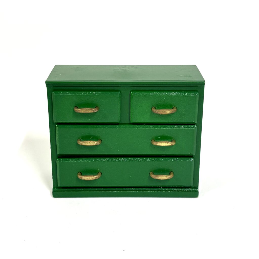 [used] VIntage Green Drawers Sylvanian Families Calico Critters