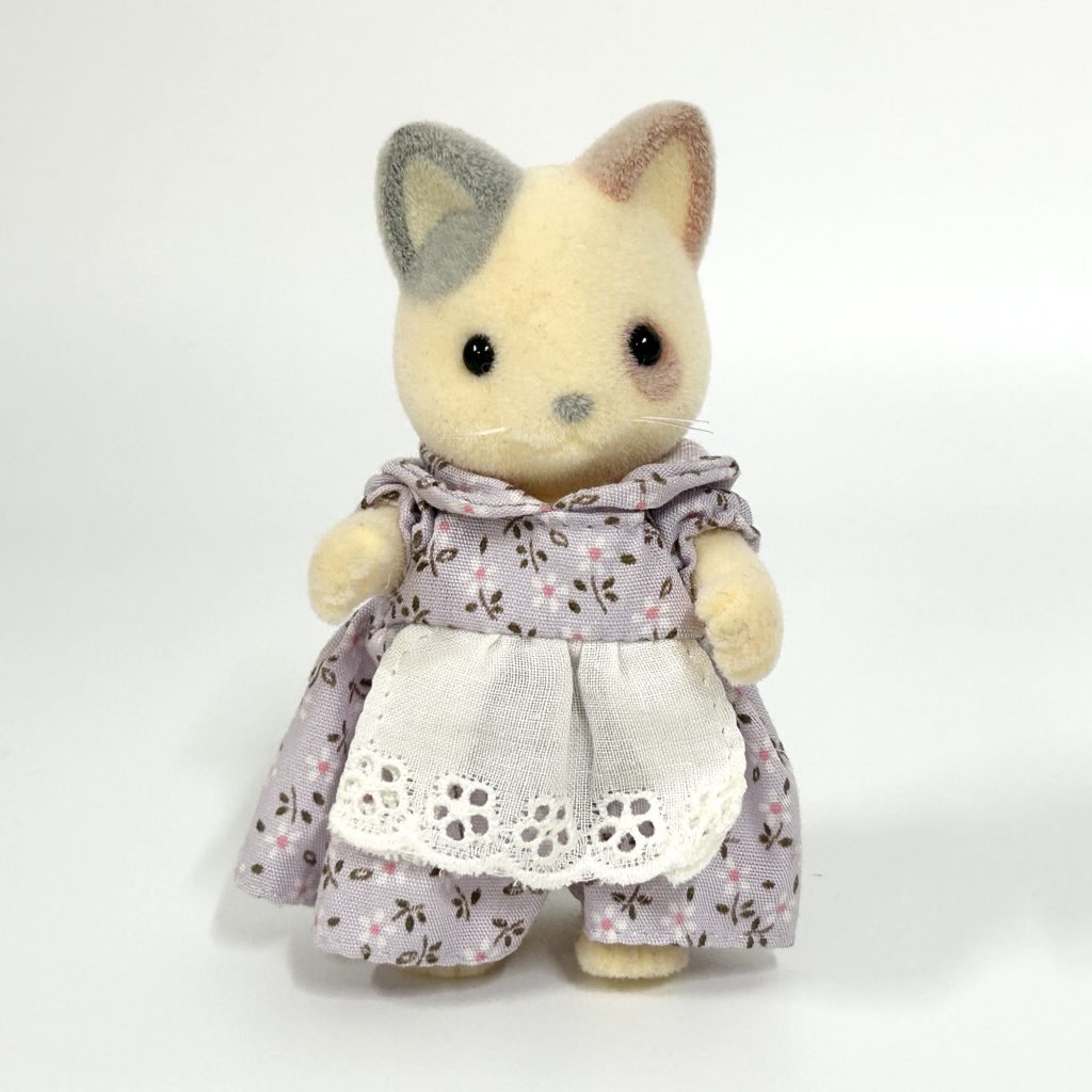[used] Vintage Whiskers Spotted Cat Mother 1996 NI-32 Sylvanian Families Calico Critters
