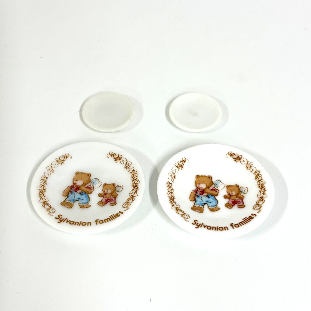 [used] Vintage Ceramic Dishes Sylvanian Families Calico Critters