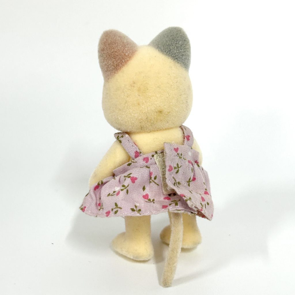 [used] Vintage Whiskers Spotted Cat Girl 1996 Sylvanian Families Calico Critters