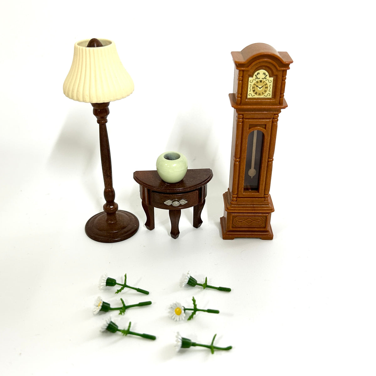 [used] Clock And Floor Lamp Set 2003 KA-511 Sylvanian Families Calico Critters