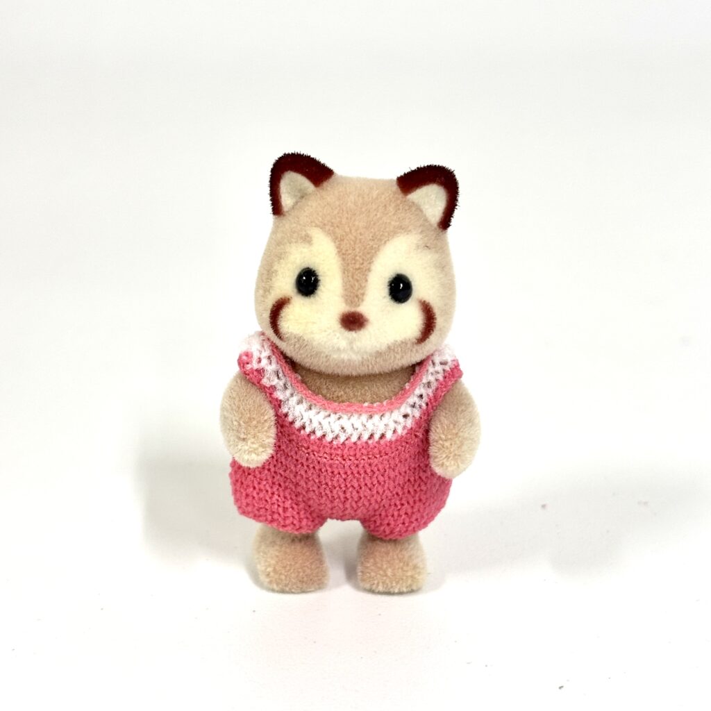 [used] Vintage Raccoon Baby 1995 A-15 Sylvanian Families Calico Critters