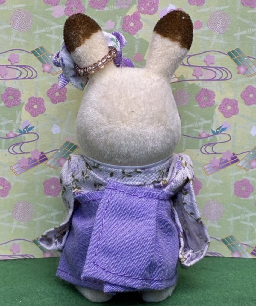 Purple hakama for girl. Handmade