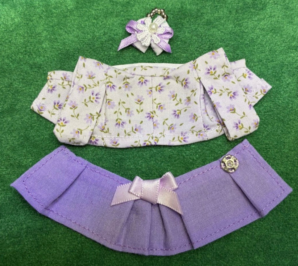 Purple hakama for girl. Handmade