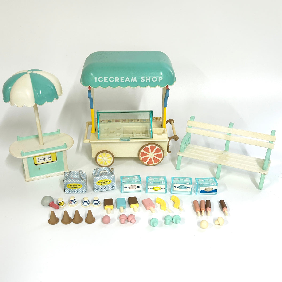 [used] Vintage Ice Cream Shop 1998 MI-01 Sylvanian Families Calico Critters