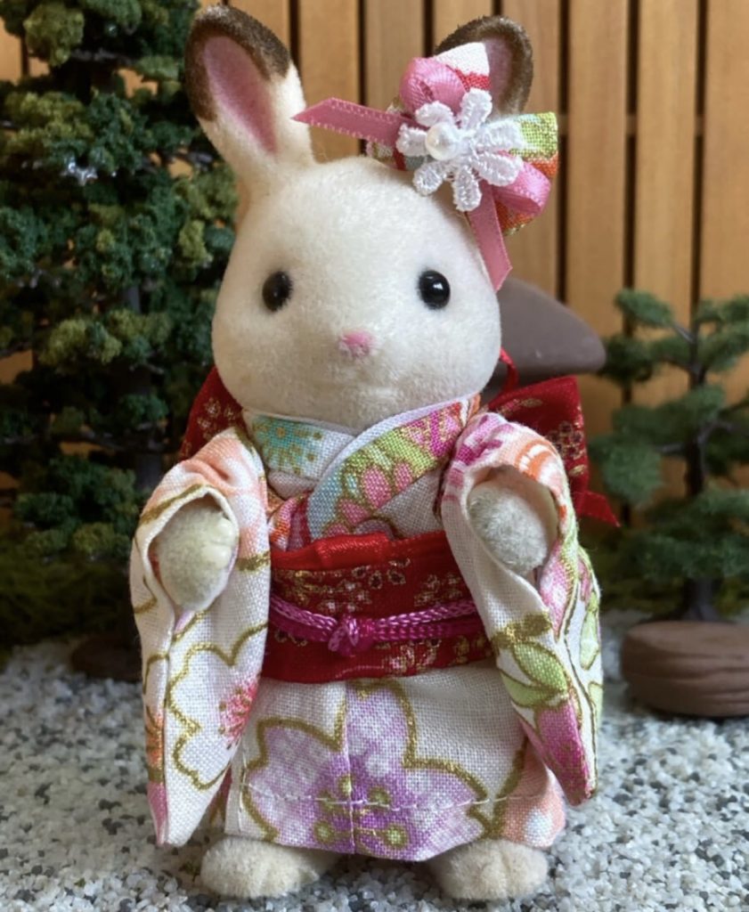 Light Pink Sakura Kimono for Mother Handmade