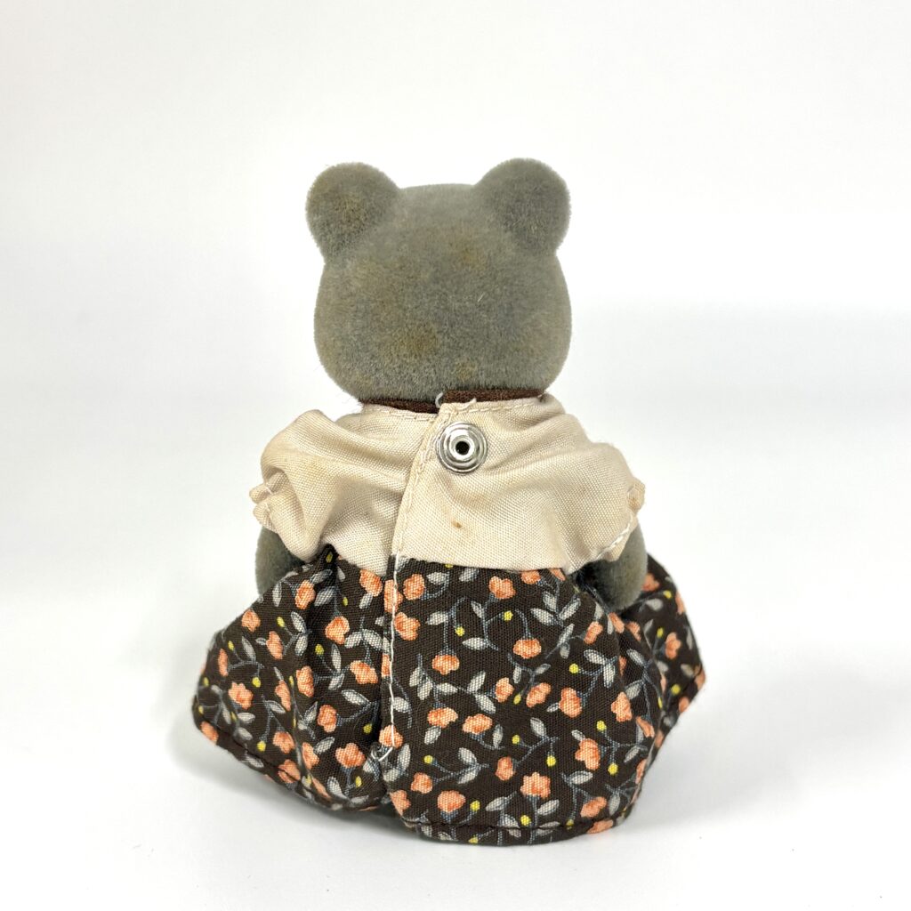[used] Vintage Gray Bear Mother Sylvanian Families Calico Critters