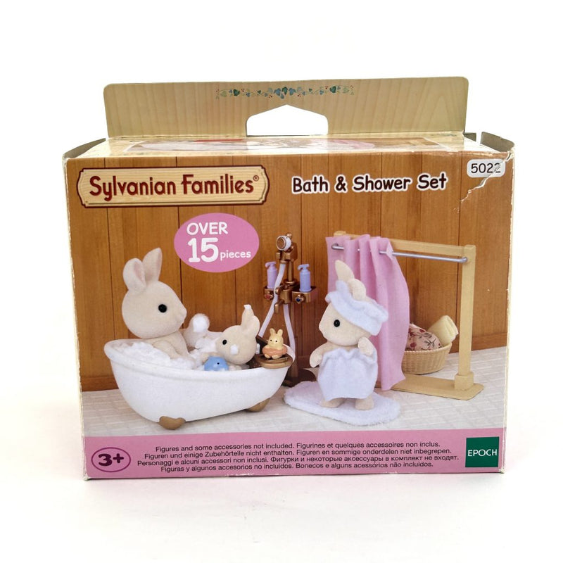 [Used] BATH & SHOWER SET 5022 EU Epoch Sylvanian Families