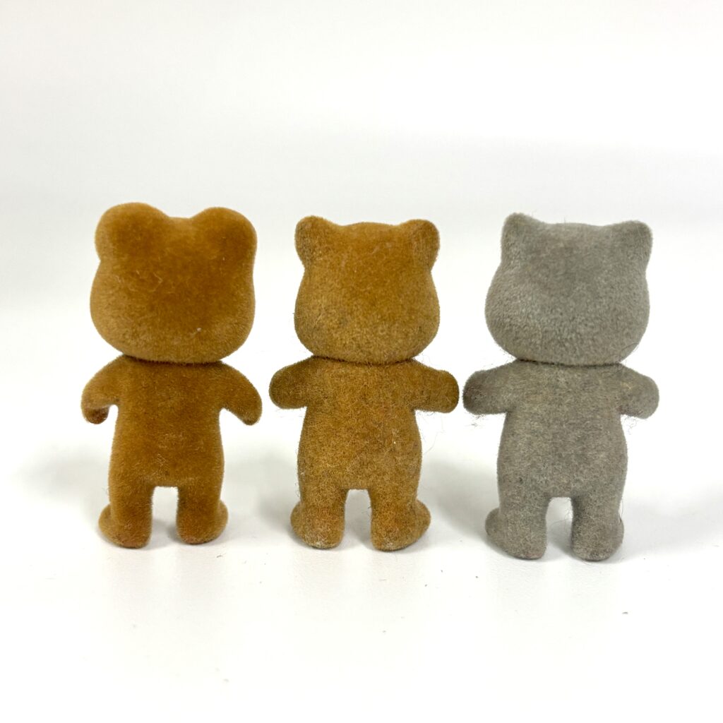 [used] Vintage Brown Dog, Fox, Raccoon Babies Sylvanian Families Calico Critters