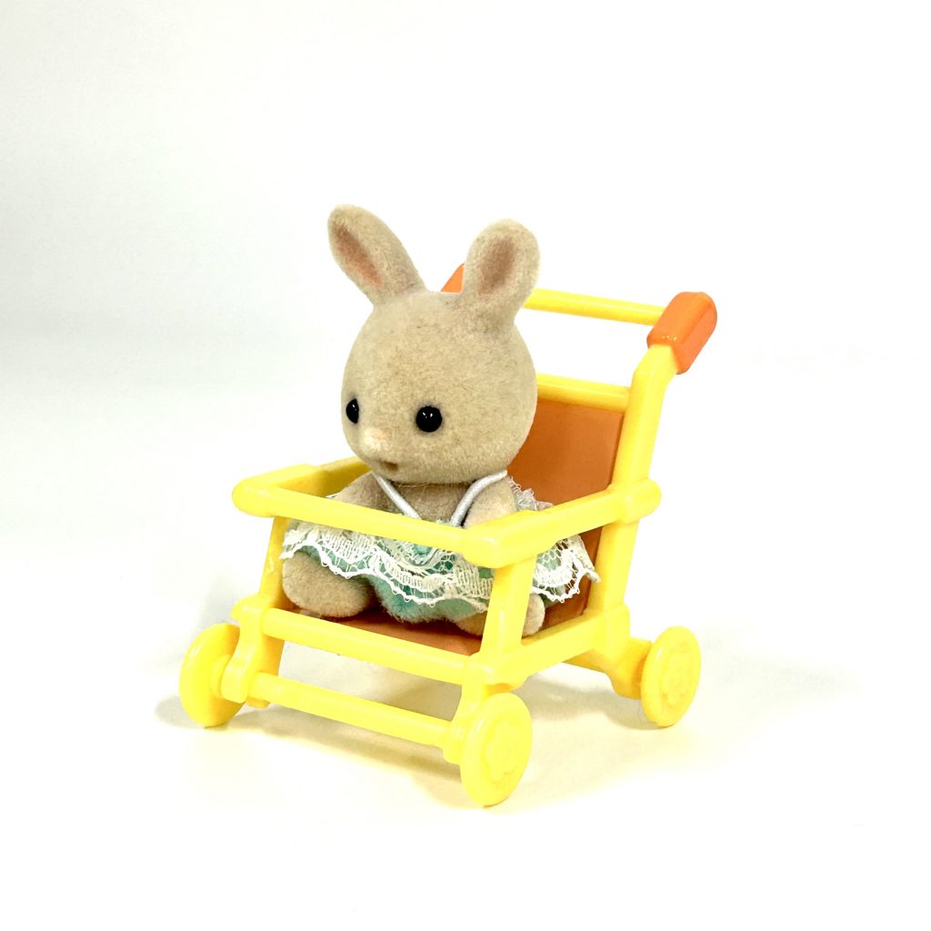 [used] Baby Carry Case Stroller Milk Rabbit 2014 B-34 Sylvanian Families Calico Critters