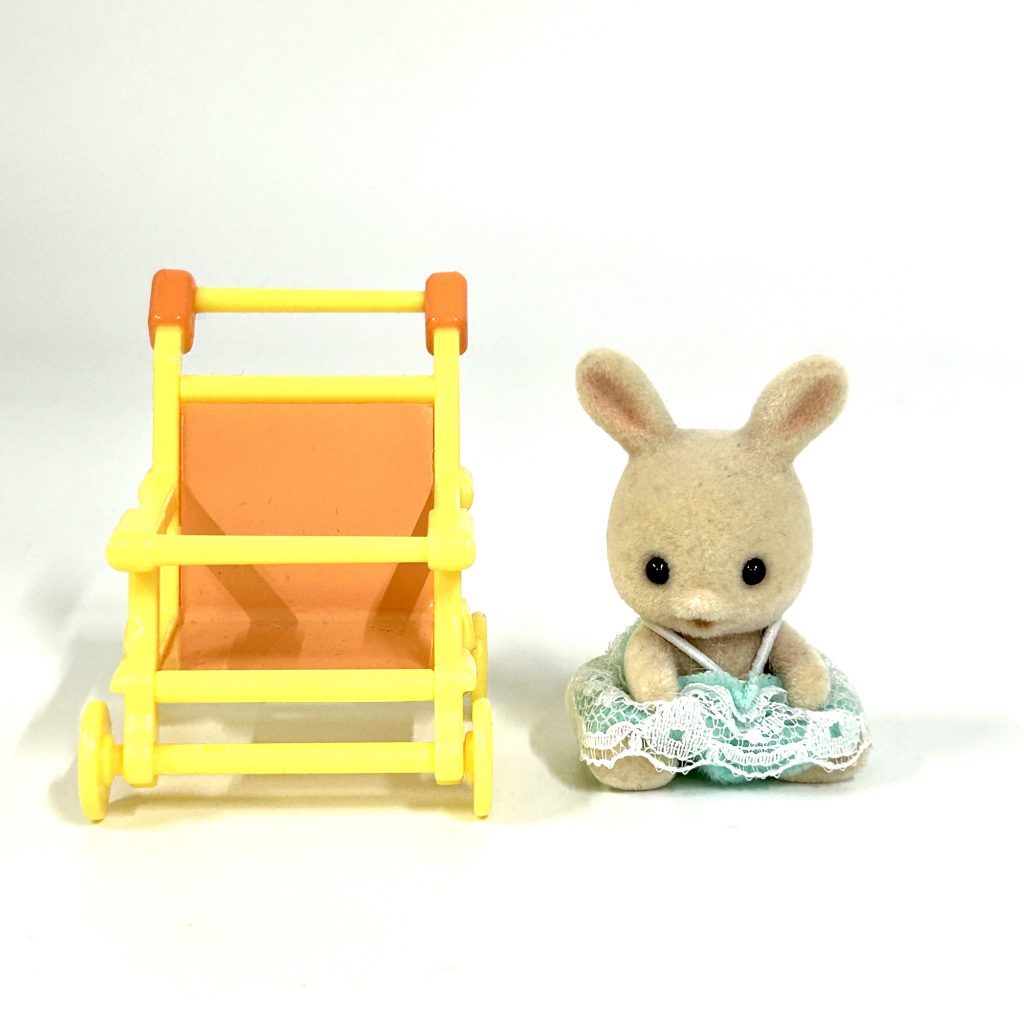 [used] Baby Carry Case Stroller Milk Rabbit 2014 B-34 Sylvanian Families Calico Critters