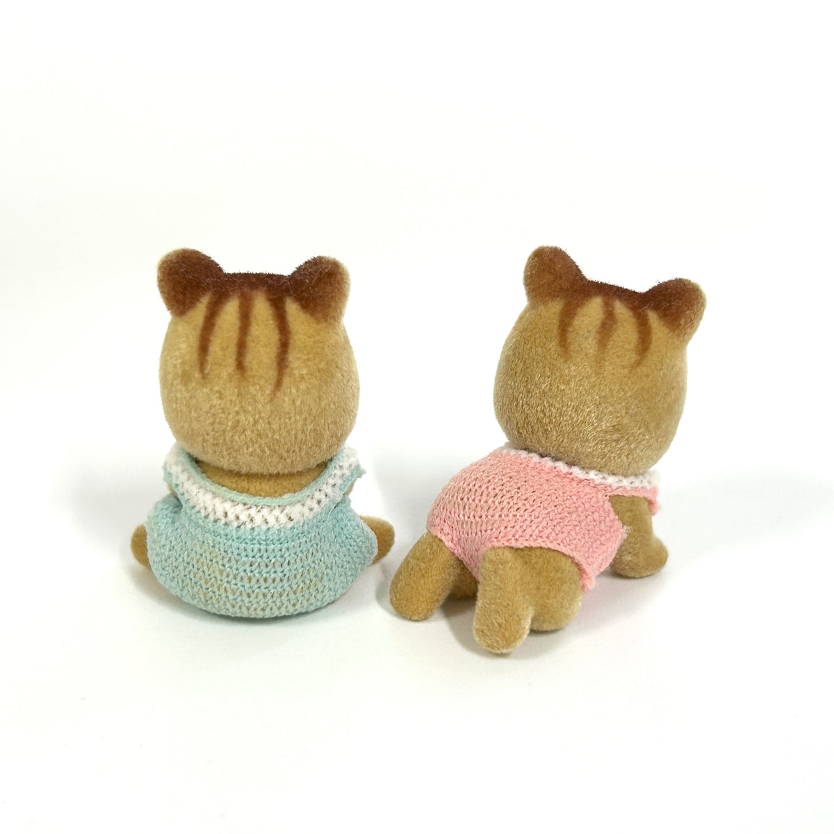 [used] Vintage Squirrel Baby Twins Sylvanian Families Calico Critters
