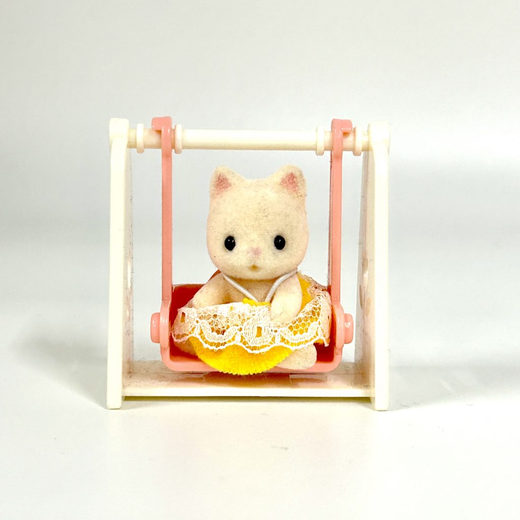 [used] Baby Carry Case Swing Silk Cat 2014 B-36 Sylvanian Families Calico Critters